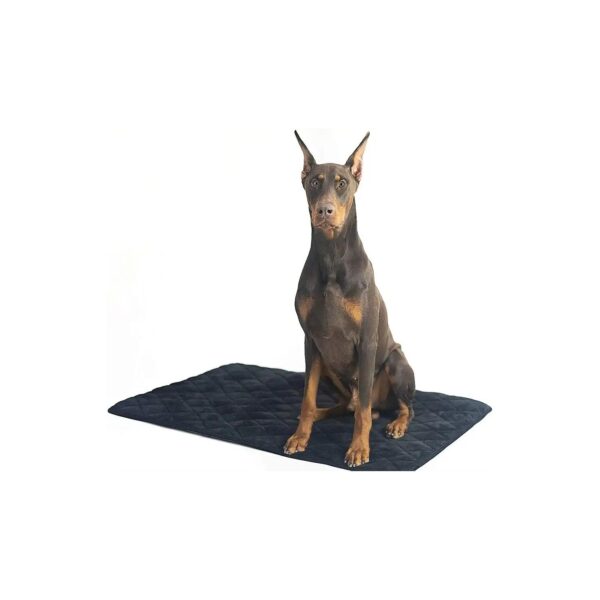 Soft Plush Microfiber Dog Crate Mat with Non-Slip Bottom for Large Breeds