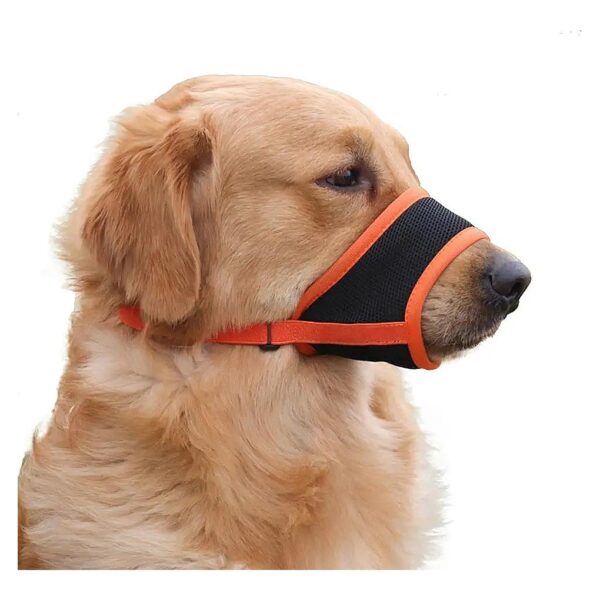 Soft Polyester Mesh Dog Muzzle Prevents Barking and Chewing