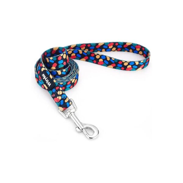 Soft Polyester Pocket-Friendly Floral Pattern Dog Leash for Small Medium and Large Dogs