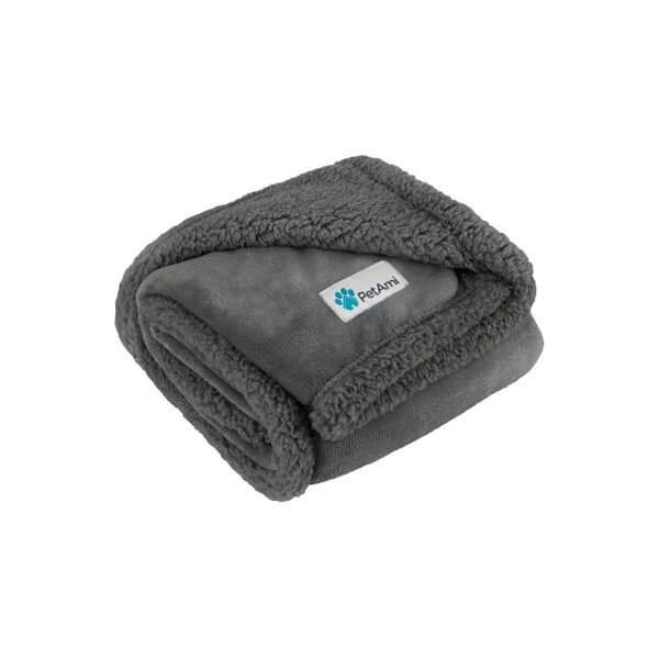 Soft Sherpa Fleece Dog Blanket for Small Medium Dogs and Cats