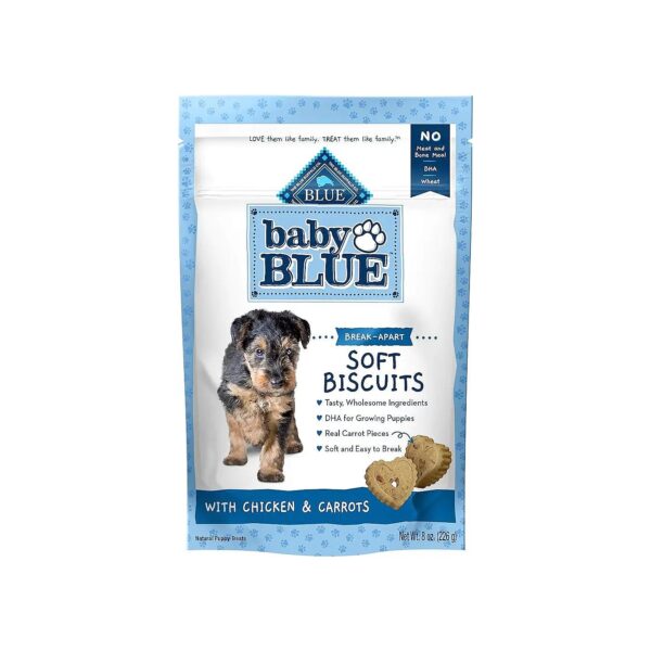 Soft Texture and Gentle Digestion with Baby BLUE Puppy Treats Chicken and Carrots