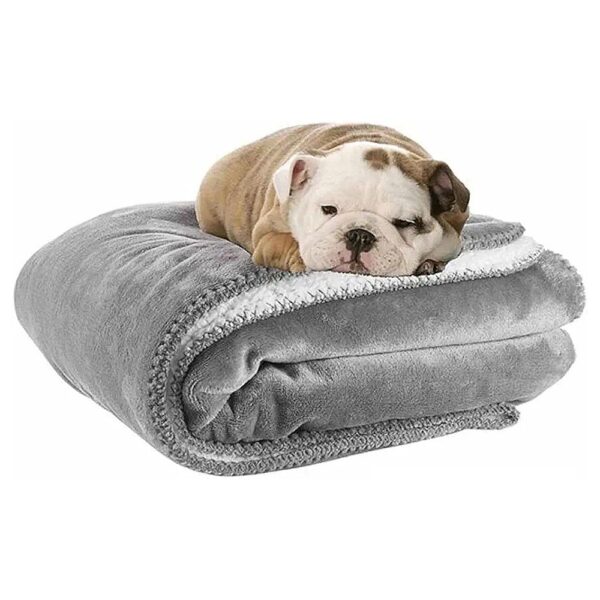 Soft Warm Waterproof Fleece Blanket for Dogs Cats Protects Furniture