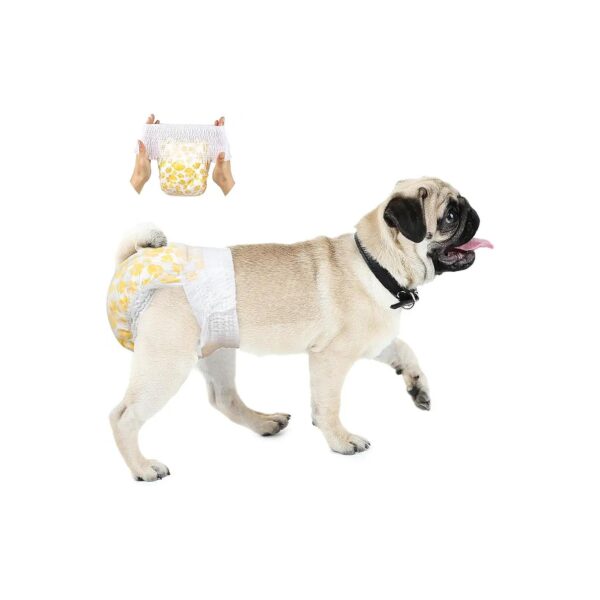 Soft and Absorbent Female Dog Diapers with Stretchy Waistband for Small Medium Large Dogs