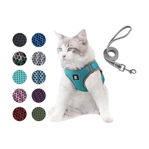 Soft and Adjustable Dog Harness with Leash for Small Dogs Medium Dogs