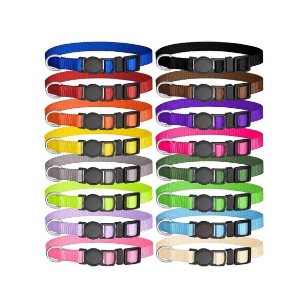 Soft and Adjustable Nylon Puppy Collars for Small Pets and Puppies