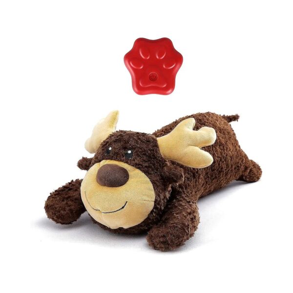 Soft and Automatic Heartbeat Puppy Toy for Separation Anxiety Relief and Companionship