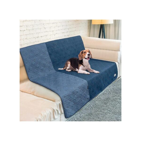 Soft and Black Waterproof Dog Bed Couch Blanket Protector for Medium Large Dogs