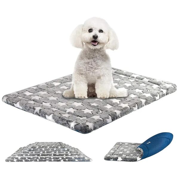 Soft and Breathable Dog Bed Mat for Cats and Small Dogs with Machine Washable Design