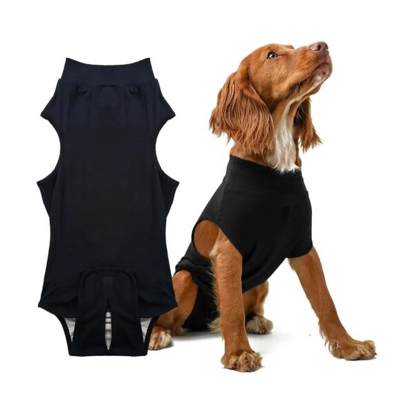 Soft and Breathable Dog Surgery Recovery Suit for Medium-Sized Dogs (35-60 LBS)