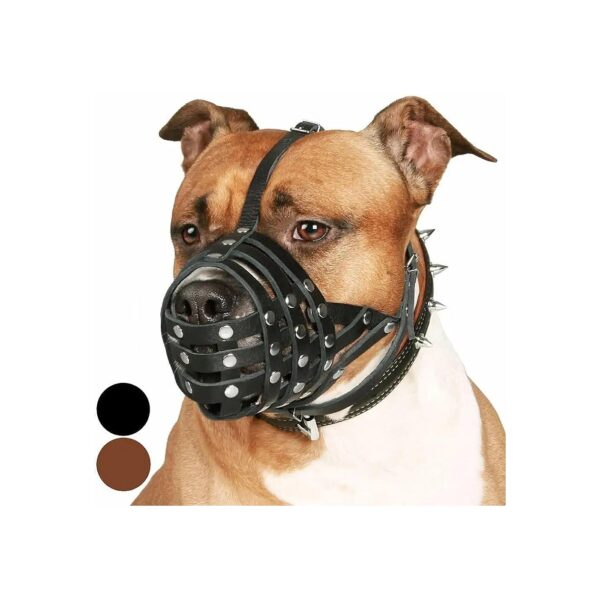 Soft and Breathable Pitbull Dog Muzzle for Amstaff, Staffordshire Terrier Breeds