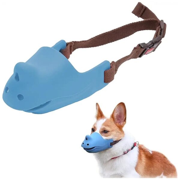 Soft and Breathable Silicone Muzzle Dog Masks for Small Medium Large Dogs