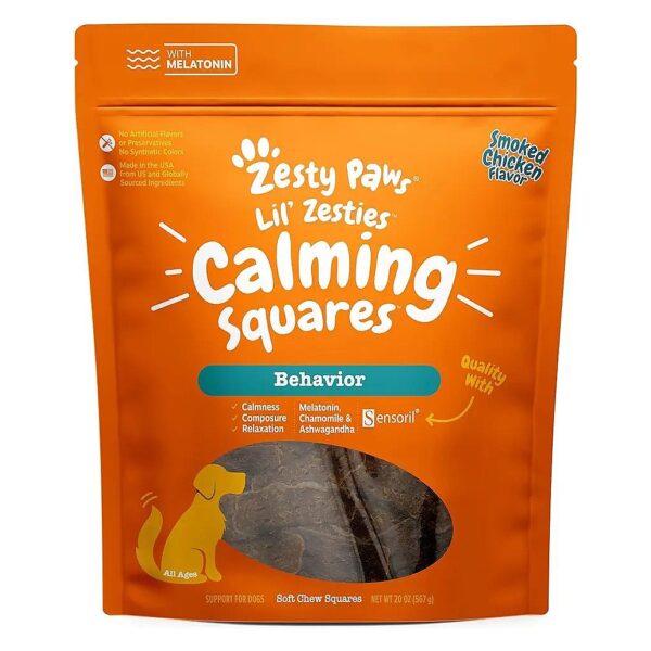 Soft and Chewy Anxiety Relief Treats for Dogs with Separation and Thunderstorm Anxiety