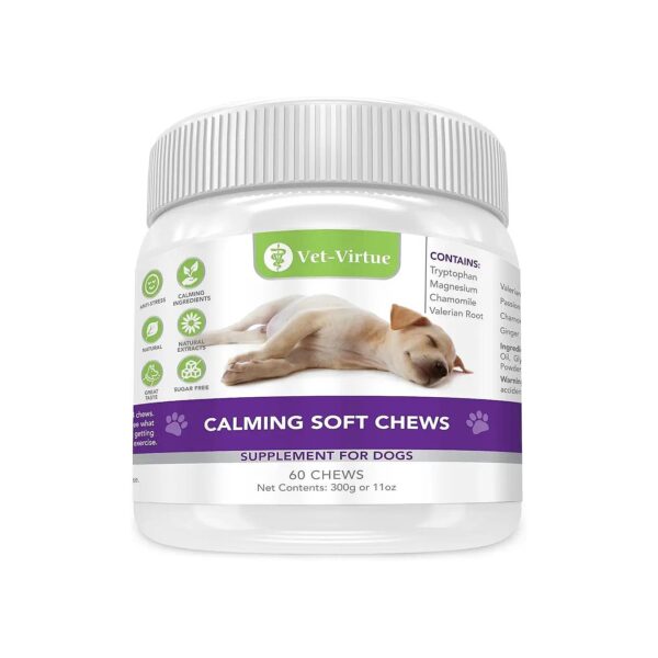 Soft and Chewy Dog Calming Treats with Organic Ginger and Chamomile