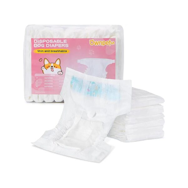 Soft and Comfortable Disposable Female Dog Diapers for Heat and Incontinence