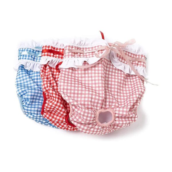 Soft and Comfortable Female Dog Diapers with Ruffles for Large Dogs in Heat