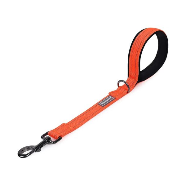 Soft and Comfortable Orange Short Dog Leash for Small and Medium Dogs