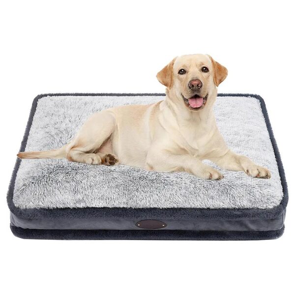 Soft and Comfy Medium Dog Bed with Waterproof and Zippered Removable Cover for Small Dogs