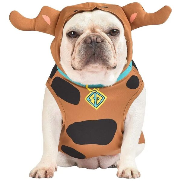 Soft and Comfy Scooby Doo Dog Hoodie Costume for Medium Size Dog Breeds with Cute Design