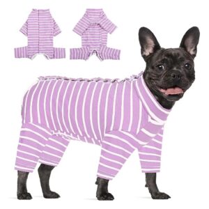 Soft and Cozy Dog Recovery Suit for Small Dogs with Safe, Protected Opening