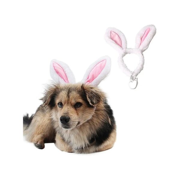 Soft and Cozy Easter Headwear for Small Dogs and Cats with Bunny Ear Design