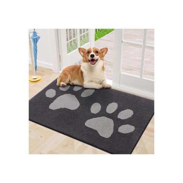 Soft and Cozy Microfiber Door Mat for Muddy Paws and Pet Comfort