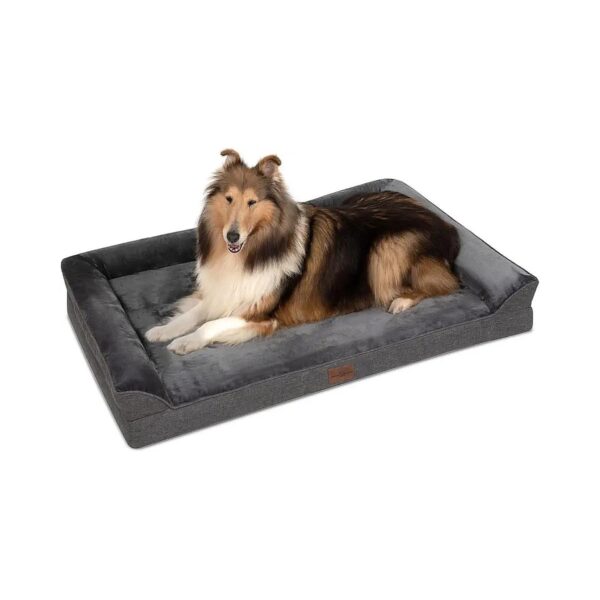 Soft and Cozy Orthopedic Dog Bed for Large Breeds with Waterproof and Removable Cover