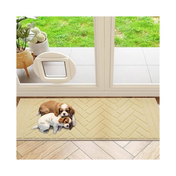 Soft and Cozy Pet Mat for Dog Paws, Absorbs Moisture and Dirt, Easy Care