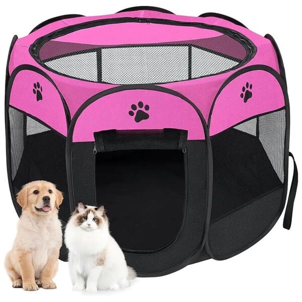 Soft and Durable 600D Oxford Pet Playpen for Safe and Secure Pet Containment