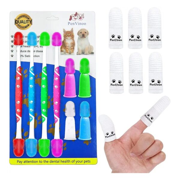 Soft and Durable Dog Toothbrush for Small to Large Dogs, Perfect for Daily Oral Cleaning