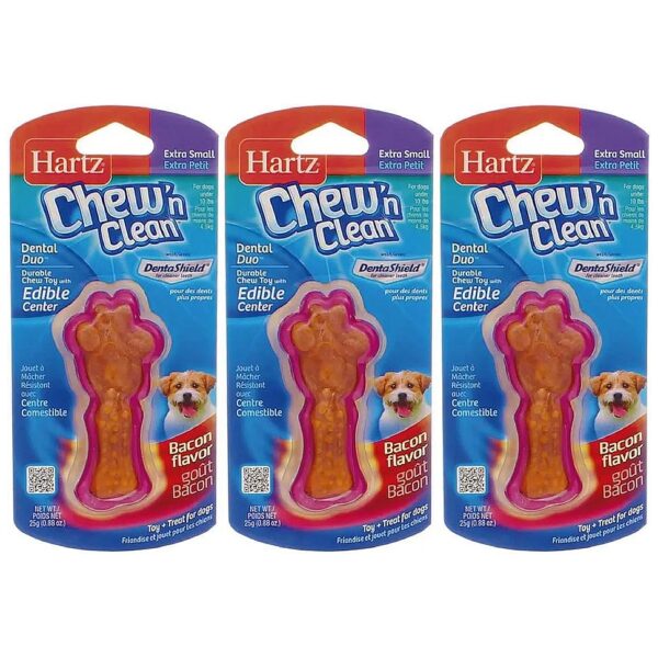 Soft and Durable Nylon Shell Chew Toys with Bacon Flavor Treats