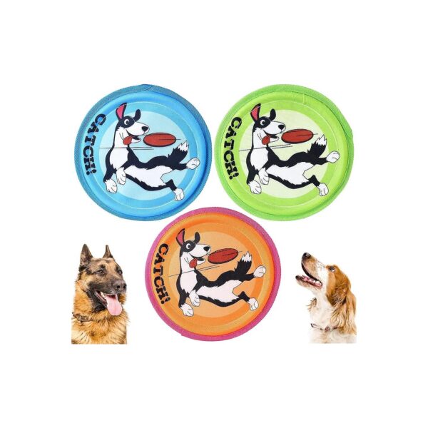 Soft and Easy on Teeth Dog Flying Disc for Small Large Dogs and Puppies Water Ready