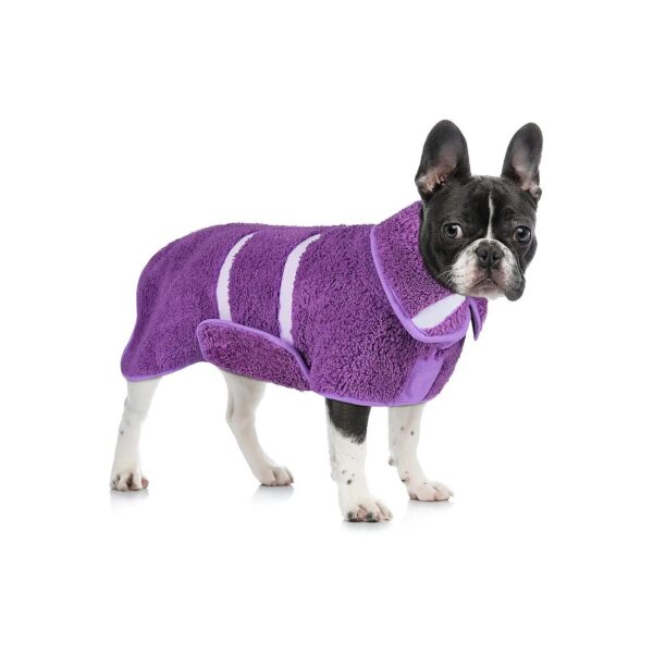 Soft and Fleece Dog Drying Coat with Quick Drying and Machine Washable Properties S-XXL