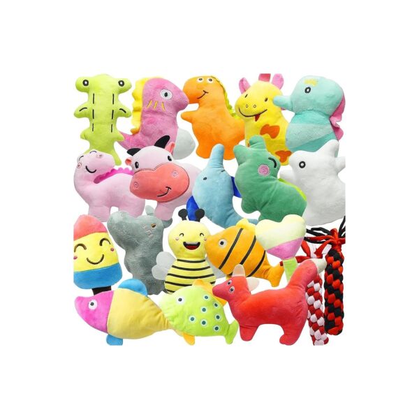 Soft and Fuzzy Small to Medium Dog Toys with Unique Animal Designs