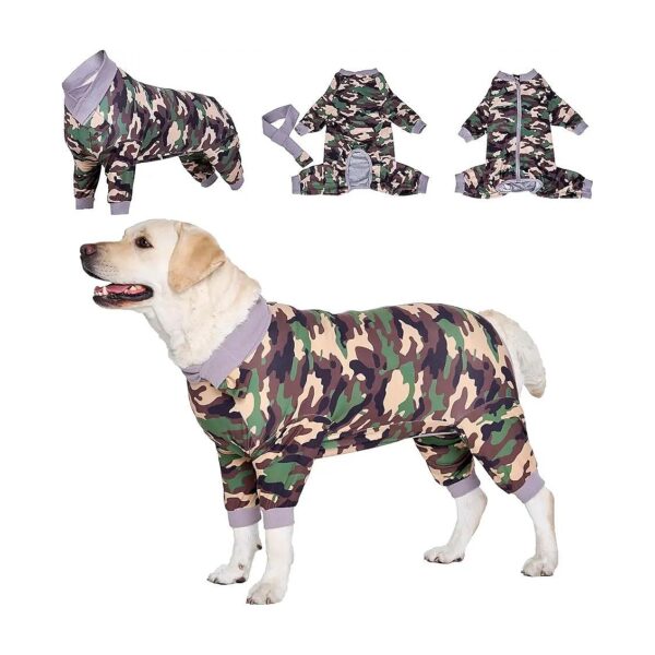 Soft and Gentle Dog Recovery Suit for Large Breed Dogs with Back Wounds