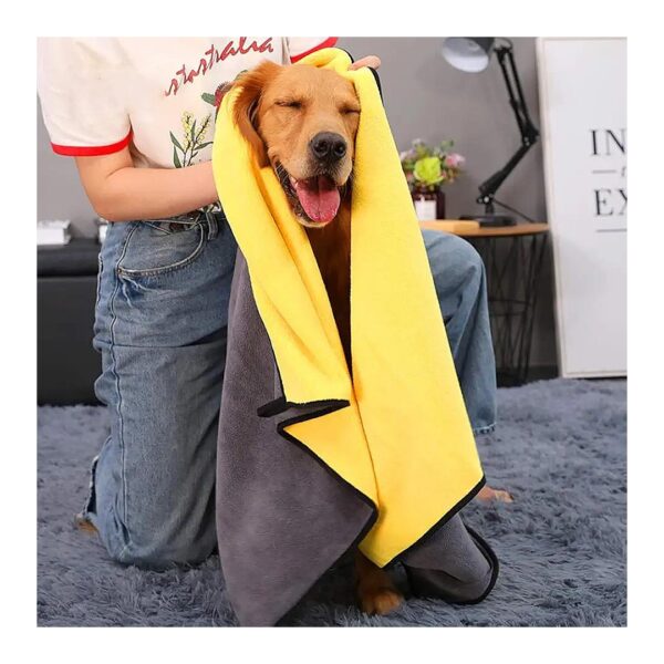 Soft and Gentle Microfiber Dog Towel for Small to Large Pets