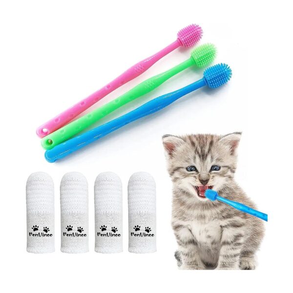 Soft and Gentle Pet Toothbrushes, Designed for Dogs and Cats of Any Size