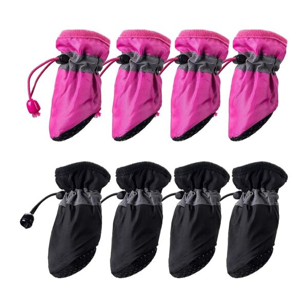 Soft and Lightweight Dog Boots with Reflective Straps for Pet Supplies