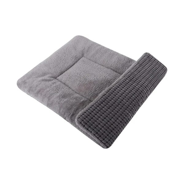 Soft and Warm Reversible Pet Bed Mat with Plush and Velvet for Small Medium Large Dogs