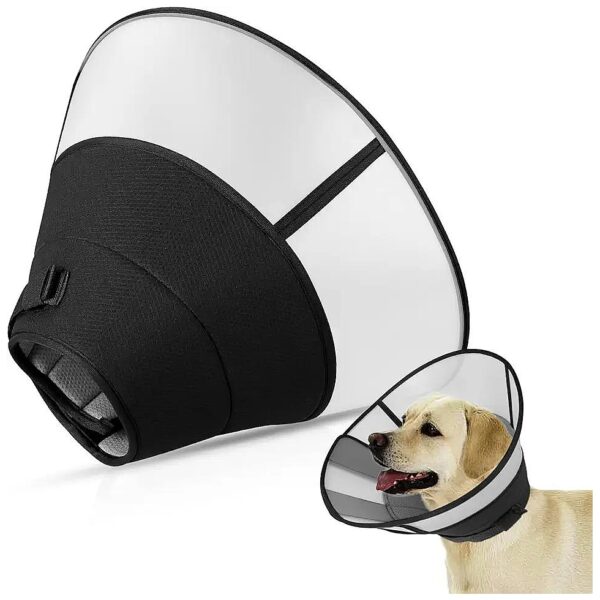 Soft and Waterproof Dog Cone for Large Medium Small Dogs and Cats After Surgery