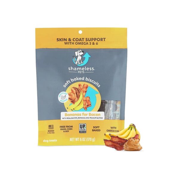 Soft-Baked Dog Treats for Coat and Skin Health Made with USA Ingredients