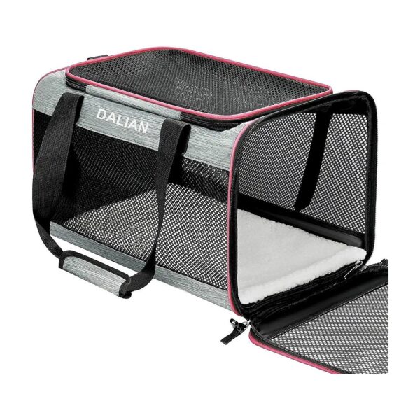 Soft-Sided Airline Approved Pet Carrier for Travel Maximizes Pet Companionship and Safety