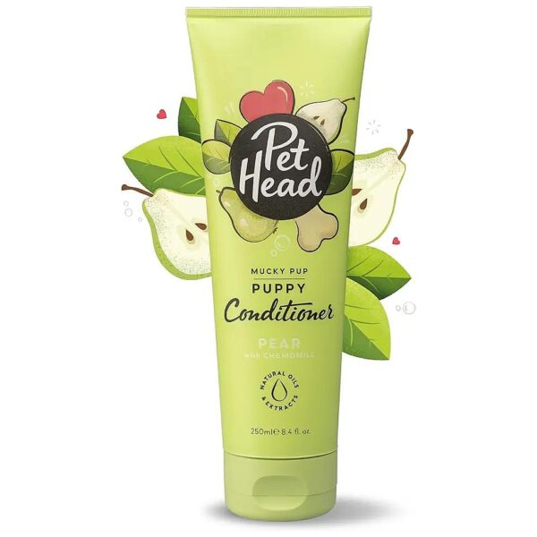 Softening Pear Scented Puppy Conditioner for Dogs and Puppies Over 8 Weeks Old