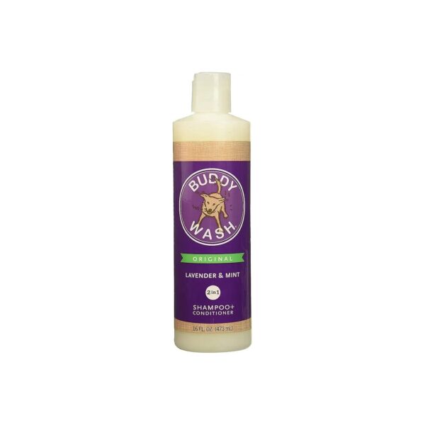 Soothing 2-in-1 Dog Shampoo Conditioner with Lavender Mint for Skin and Coat Health