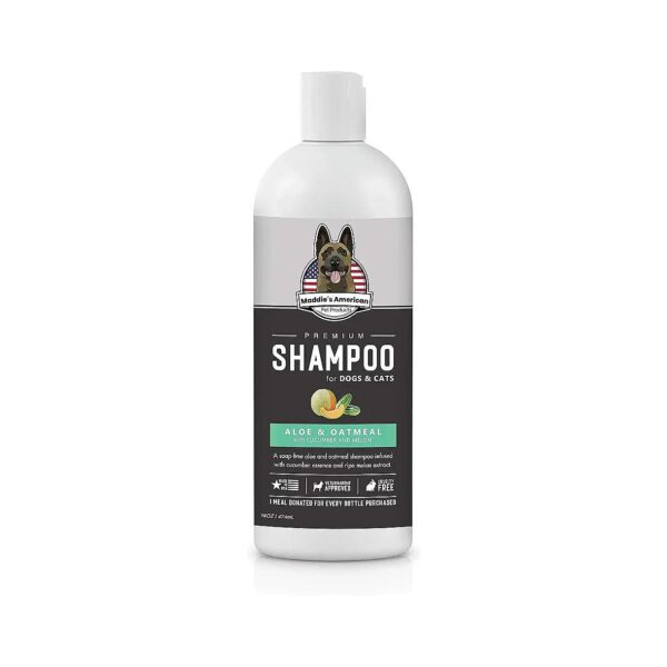 Soothing Aloe Oatmeal Pet Shampoo for Dry, Flaky Skin