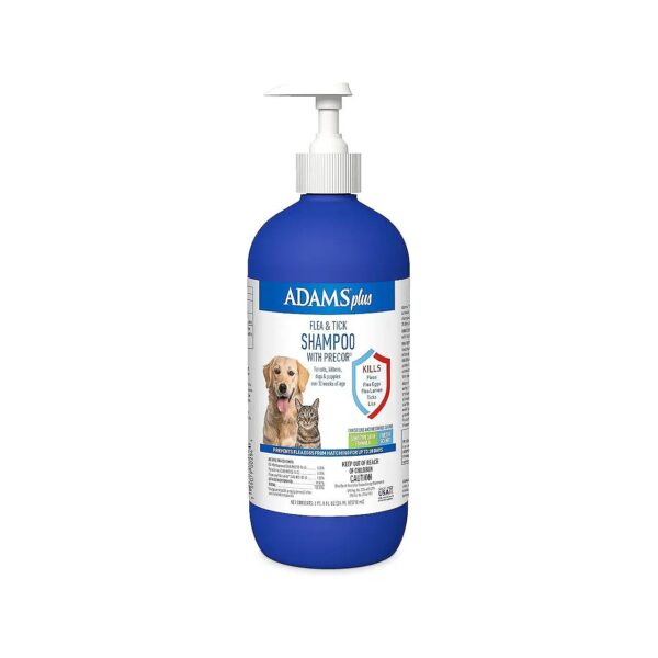 Soothing Flea and Tick Shampoo with Aloe Vera and Oatmeal for Pets