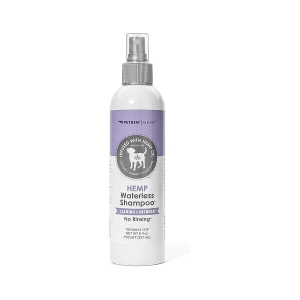 Soothing Hemp Shampoo Spray for Cats and Dogs with Calming Lavender Extract