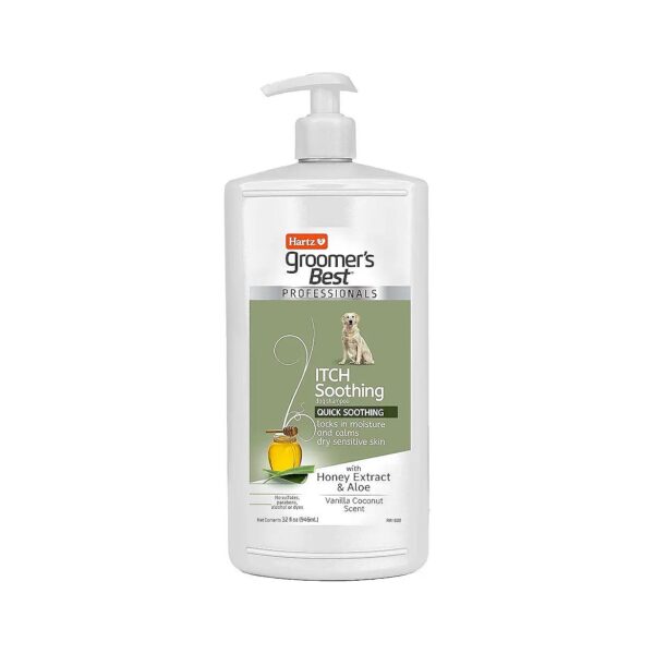 Soothing Itch Relief Dog Shampoo with Honey and Aloe for Allergic Skin