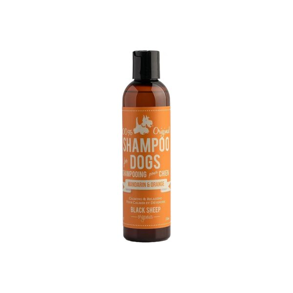 Soothing Organic Dog Shampoo for Sensitive Skin Calming Mandarin Orange Citrus Fragrance