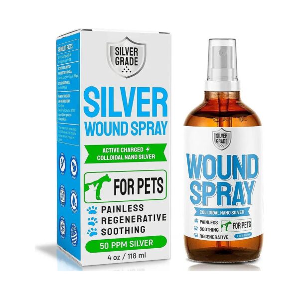 Soothing Wound Spray for Dogs Cats with Colloidal Silver