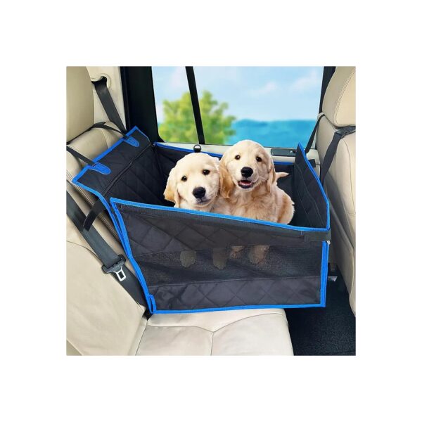 Spacious Dog Car Seat Cover for Back Seat Large Small Dogs